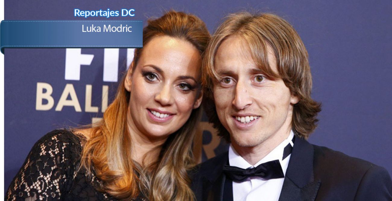 Luka Modric con su mujer Vanja Bosnić