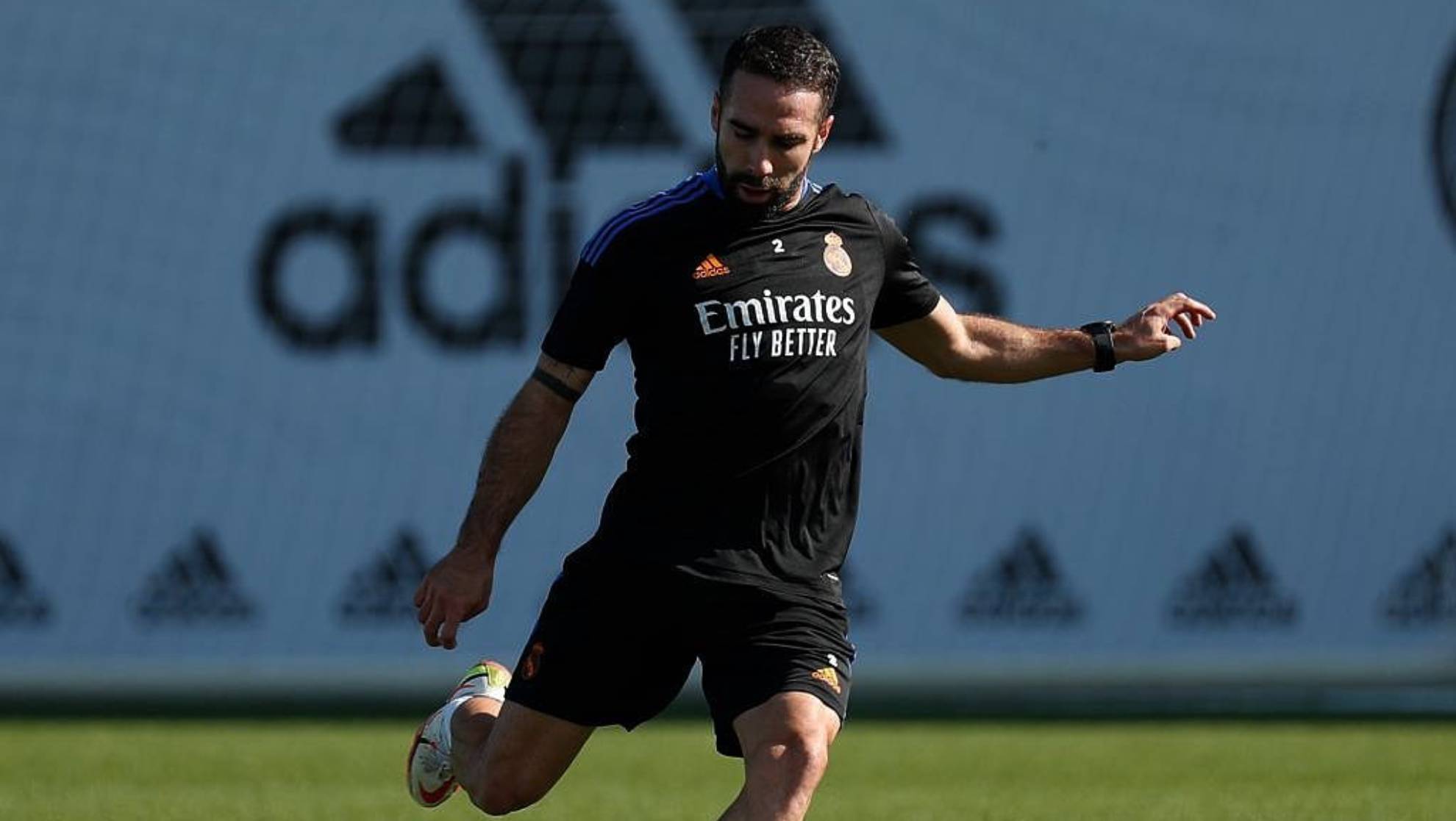 Dani Carvajal en un entrenamiento