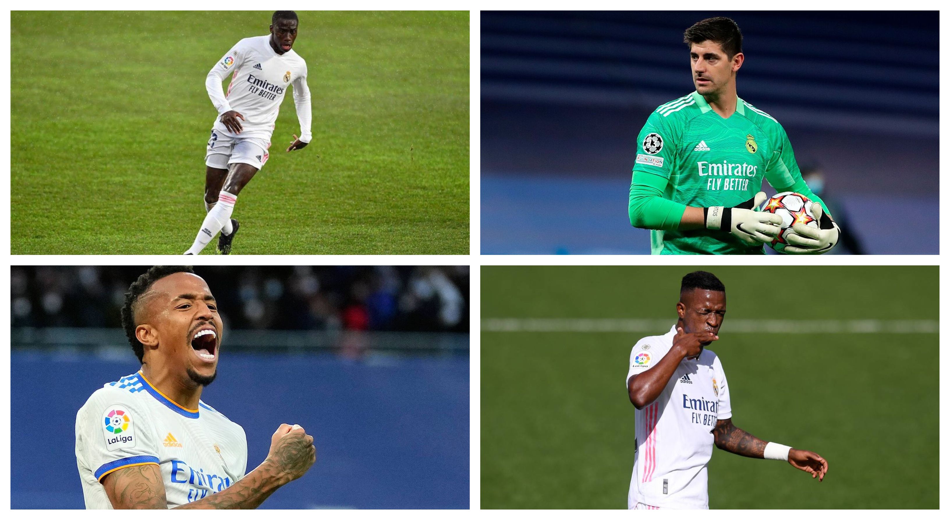 Mendy, Courtois, Militao y Vinicius están entre los más valorados de la Liga Santander