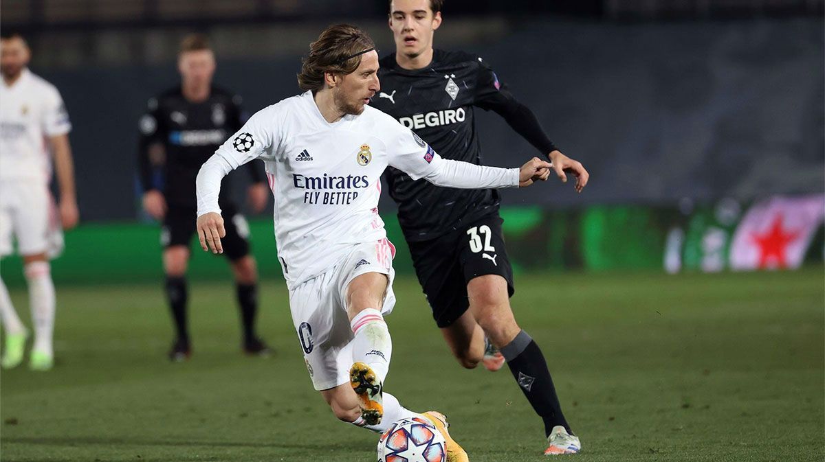 Luka Modric con el Real Madrid