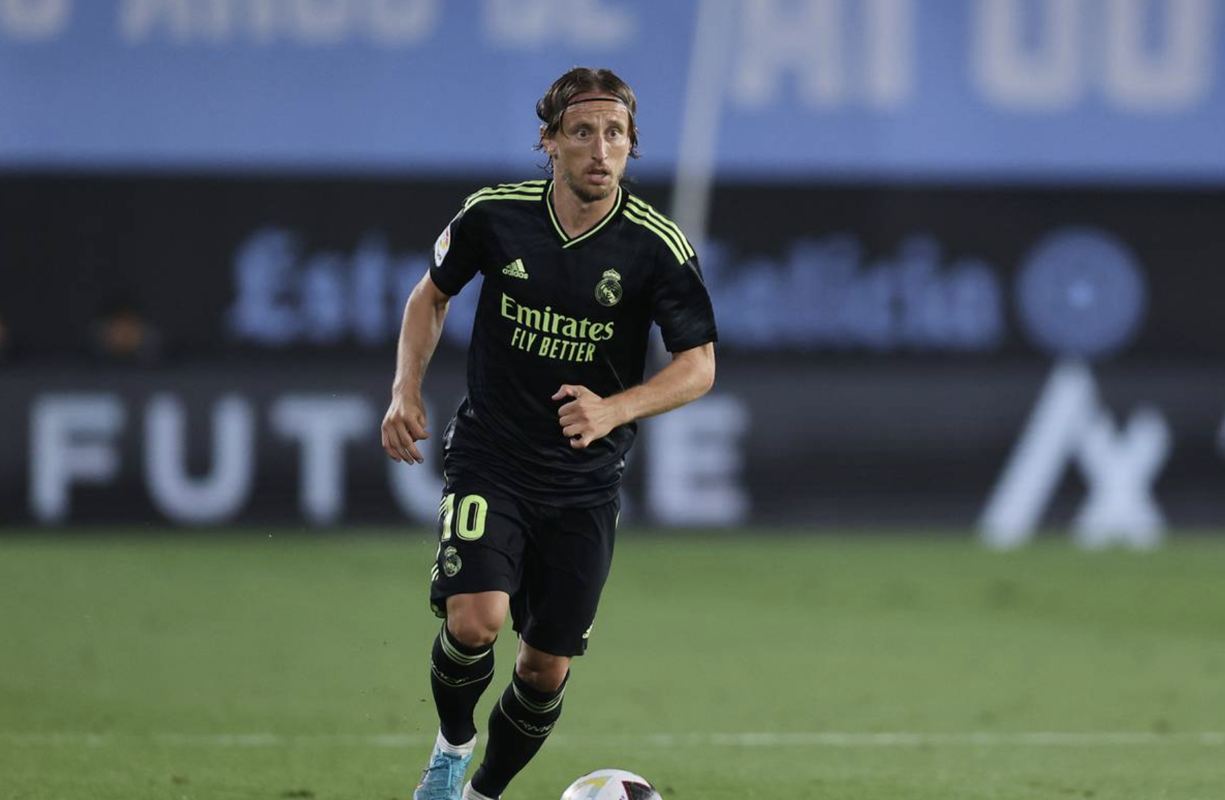 Luka Modric durante el partido de ayer frente al Espanyol