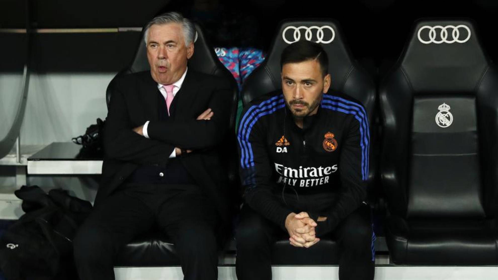 Carlo y Davide Ancelotti: primer y segundo entrenador del Real Madrid