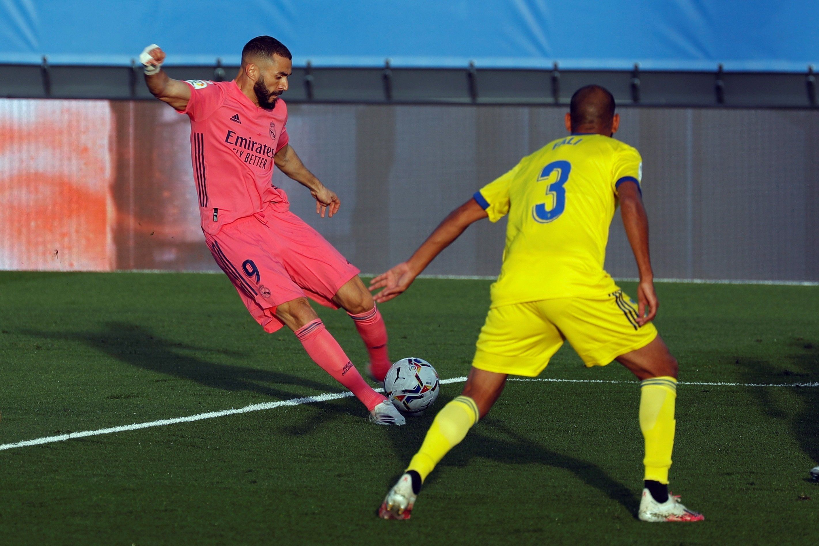 fali con benzema en el real madrid cadiz