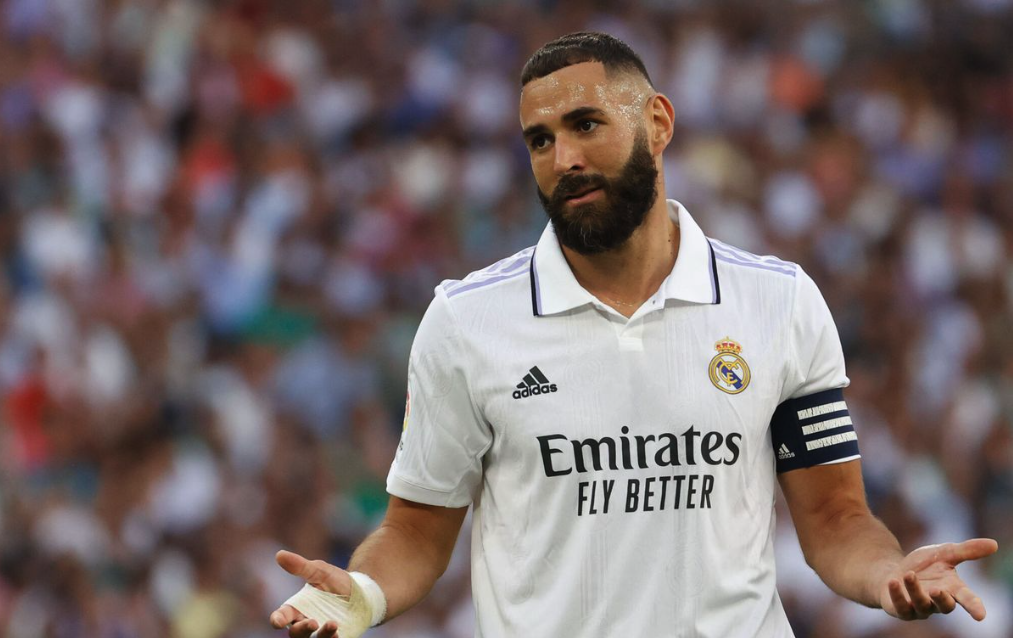 Karim Benzema en un partido de esta temporada