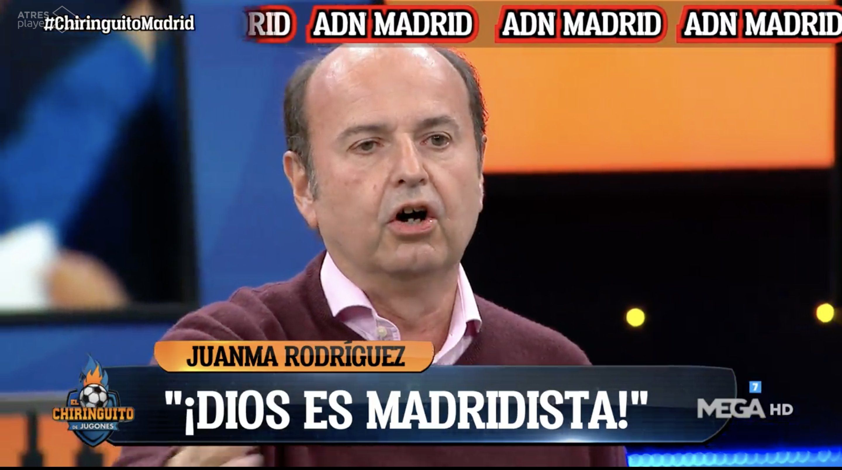 Juanma Rodríguez durante un programa de "El Chiringuito"