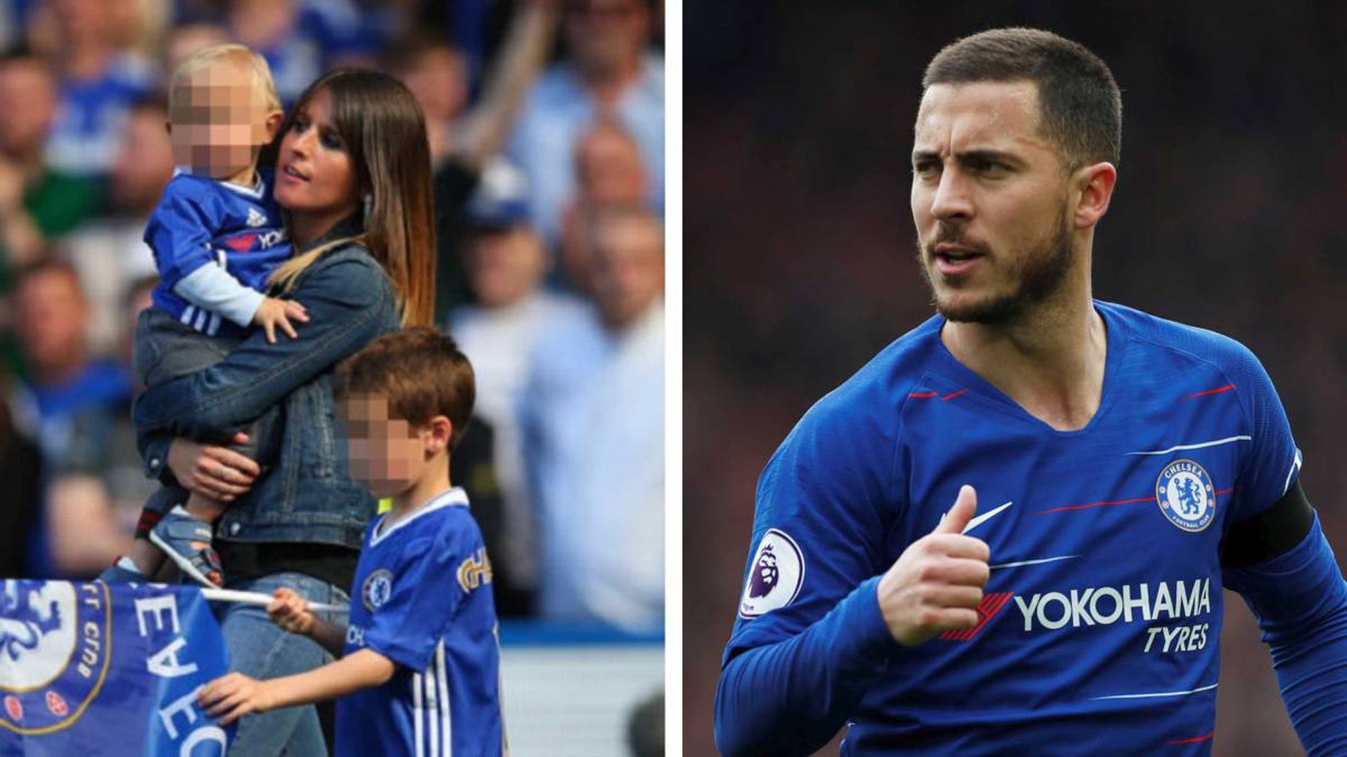 Natacha y Eden Hazard