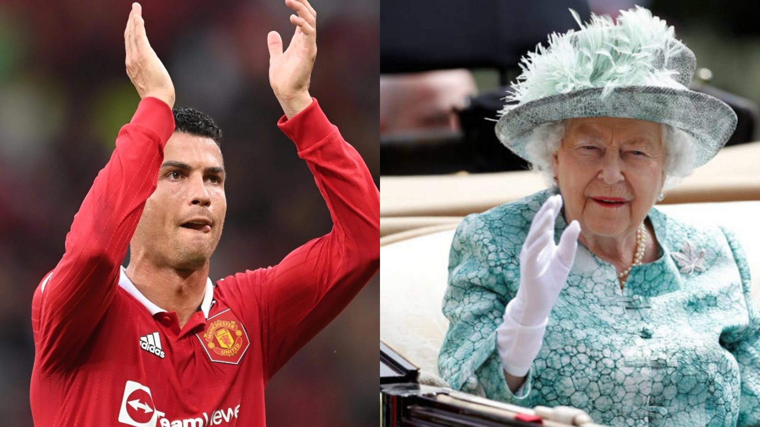 Cristiano Ronaldo y la Reina Isabel II, una gran aficionada del portugués