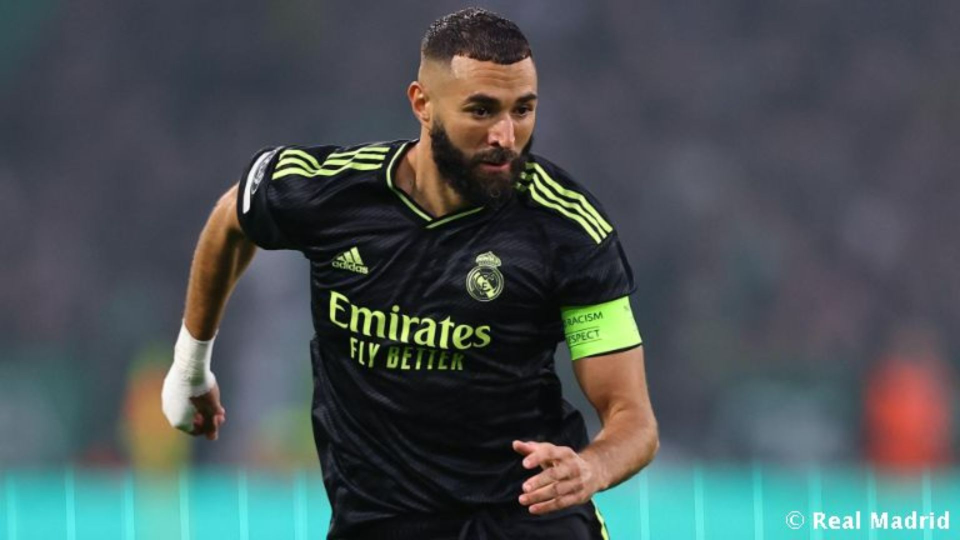 Karim Benzema, en el encuentro ante el Celtic