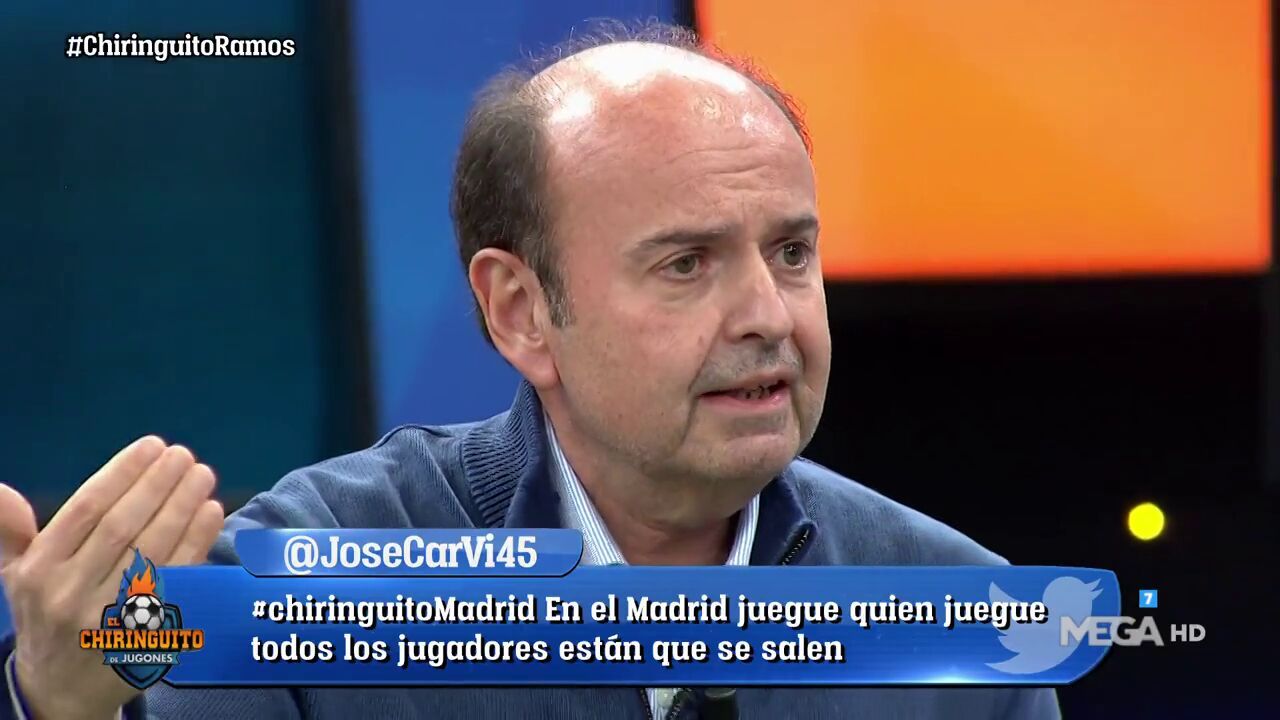 Juanma Rodríguez, en el Chiringuito de Jugones