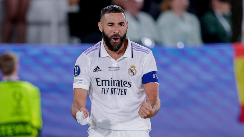 Karim Benzema con el Real Madrid