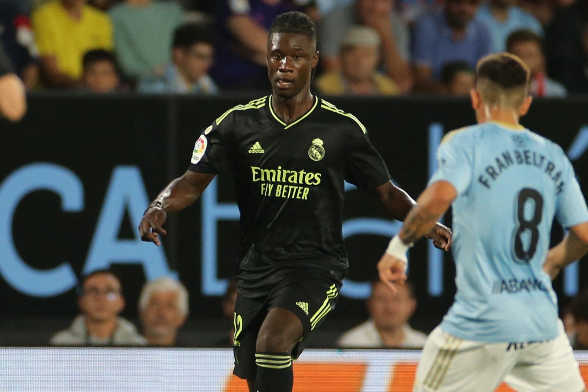 Camavinga, en el partido de esta temporada ante el Celta