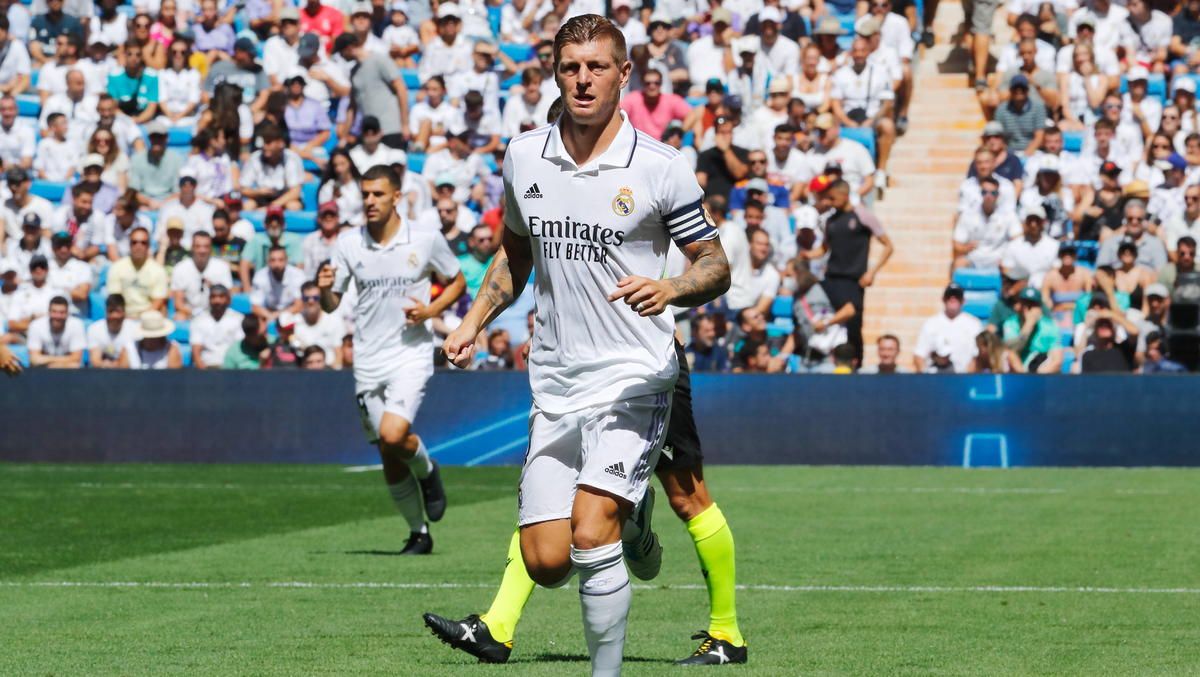 Toni Kroos en una acción de un partido con el Real Madrid