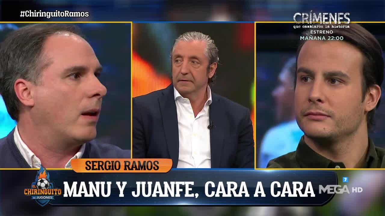 Cara a cara entre Manu Sainz y Juanfe Sanz