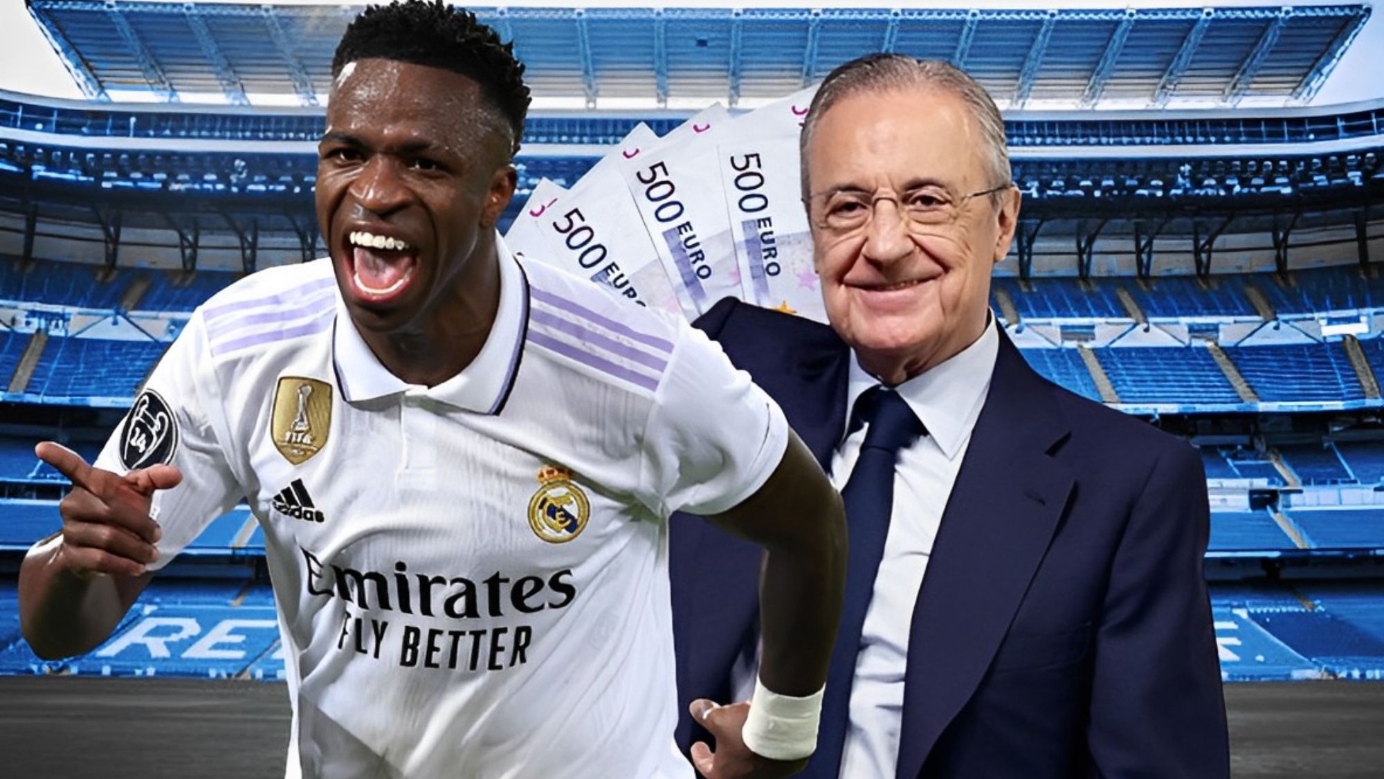 Florentino Pérez y Vinicius Junior