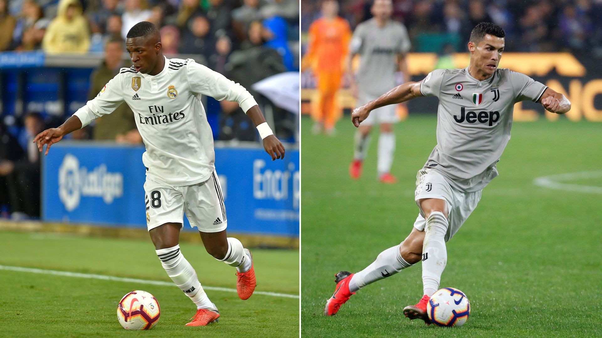 Vinicius Junior y Cristiano Ronaldo