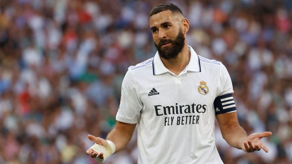 Karim Benzema en un partido de esta temporada